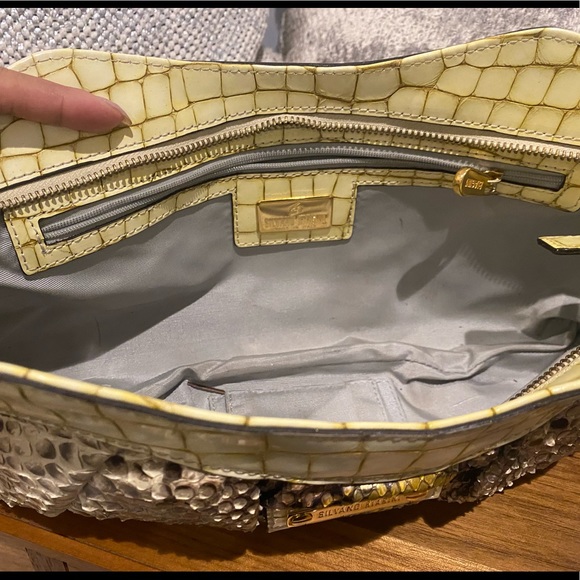 Silvano Biagini Snake Skin Purse w / Removable Gold Chain Strap - Picture 13 of 14